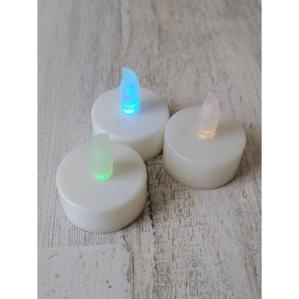 Halloween LED multiple color‎ candle set decor